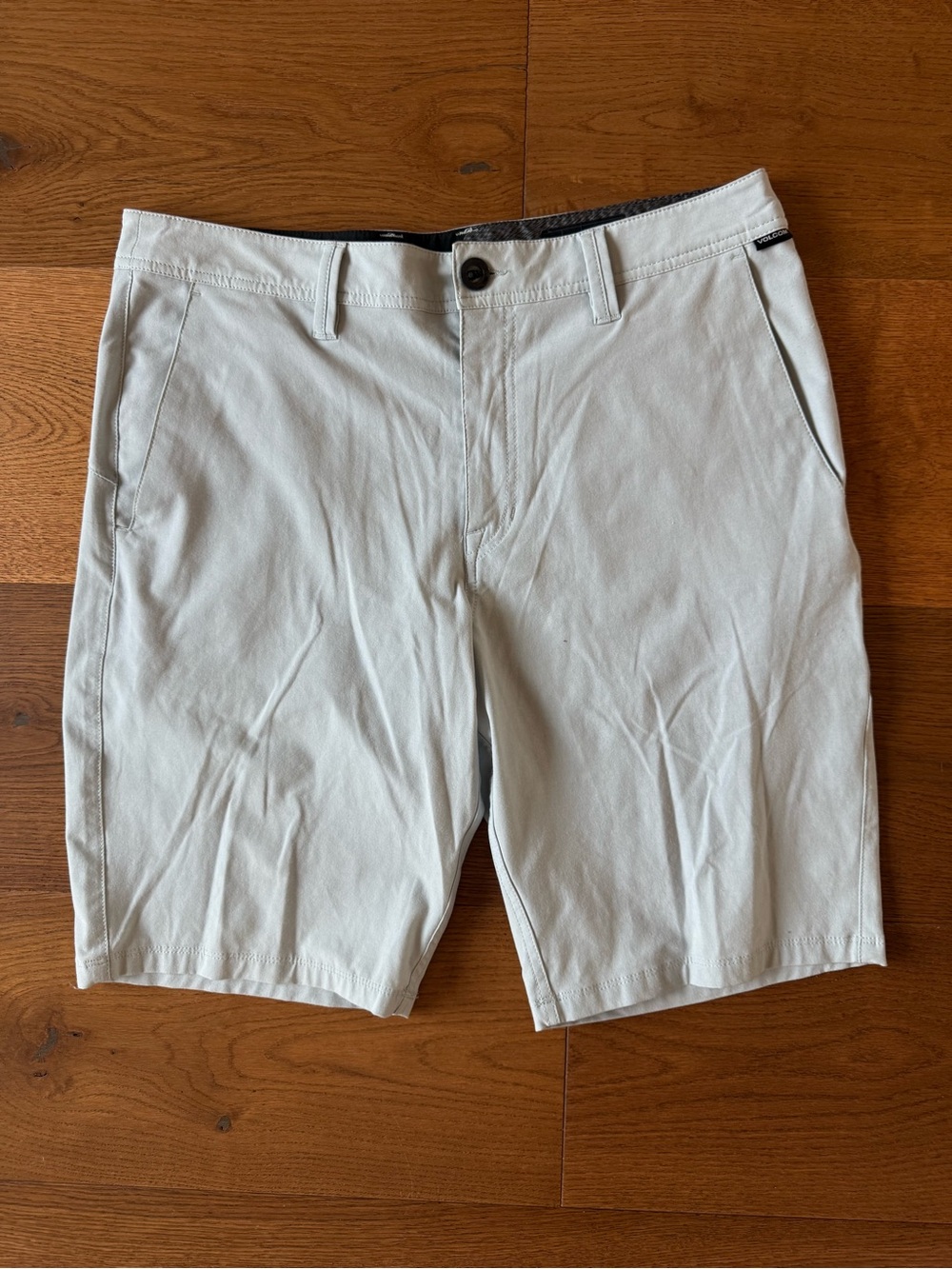 Volcom Men’s Flat Front Shorts - Light Blue